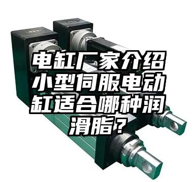 电缸厂家介绍小型伺服电动缸适合哪种润滑脂？